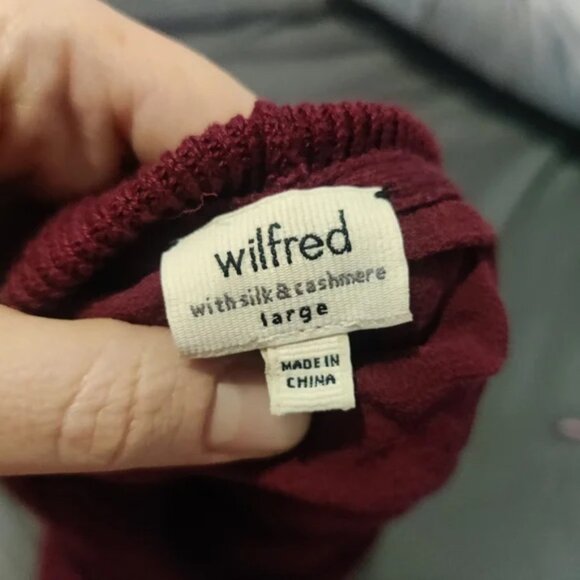 Aritzia Wilfred Silk Cotton Cashmere Blend Turtleneck Sweater - Picture 6 of 12